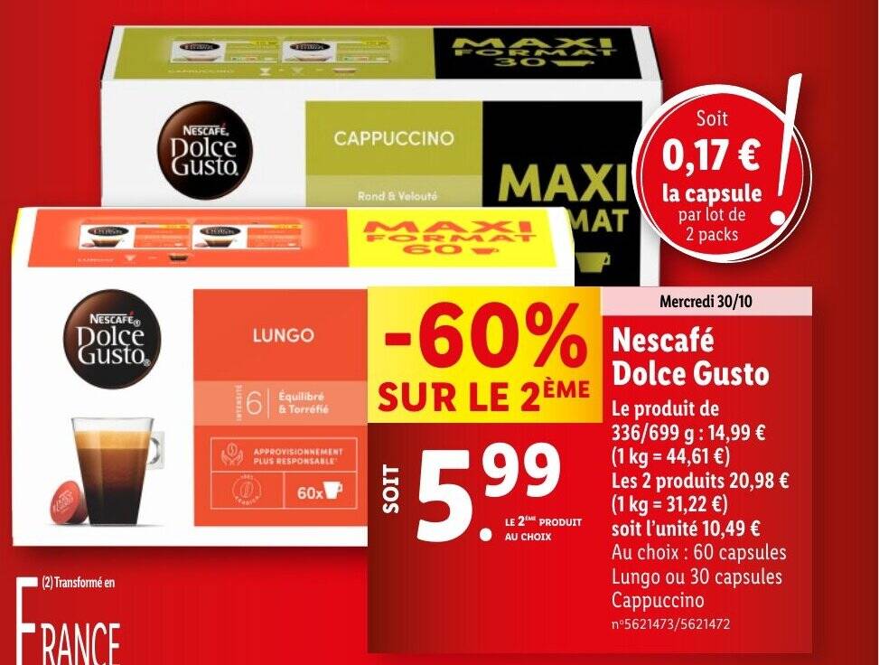 Promotions de Dolce gusto Trouvez et decouvrez la promotion de Dolce gusto la moins chere