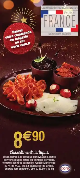 Cora x Carrefour Assortiment De Tapas offre