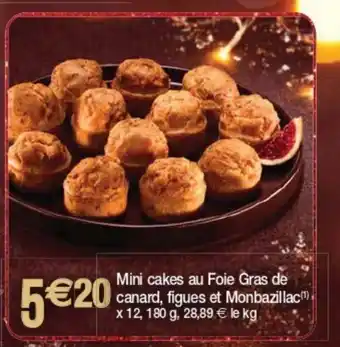 Mini Cakes Au Foie Gras De Canard, Figues Et Monbazillac