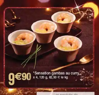 Cora x Carrefour Sensation Gambas Au Curry offre
