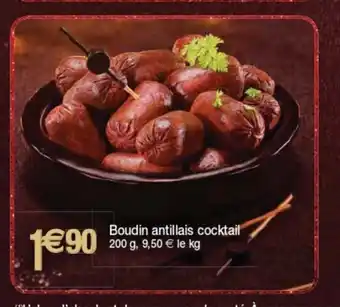 Cora Boudin Antillais Cocktail offre