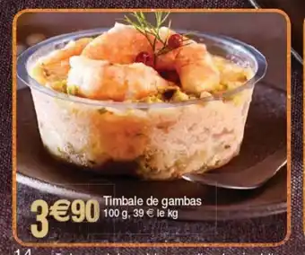 Cora x Carrefour Timbale De Gambas offre