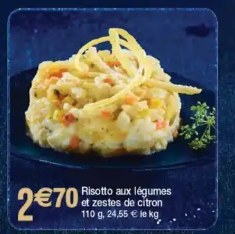 Cora x Carrefour Risotto Aux Légumes Et Zestes De Citron offre