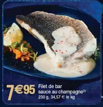 Cora Filet De Bar Sauce Au Champagne offre