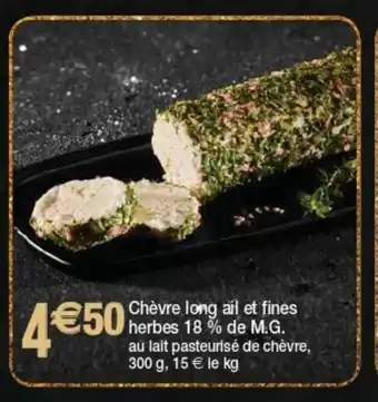 Chévre Long Ail Et Fines Herbes 18% De M.G.