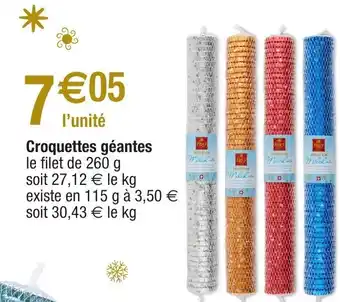 Migros Croquettes Géantes offre