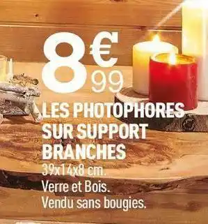 Centrakor Les photophores sur support branches offre