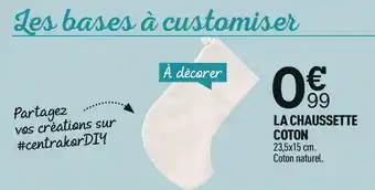La chaussette coton