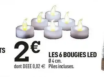 Centrakor Les 6 bougies led offre