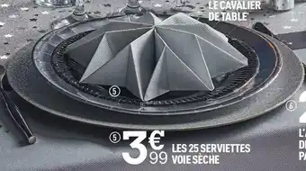 Les 25 serviettes voie sèche