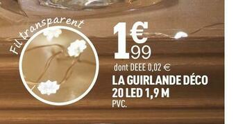 Centrakor La guirlande déco 20 led offre