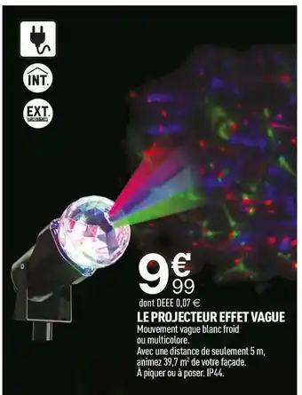Le projecteur effet vague