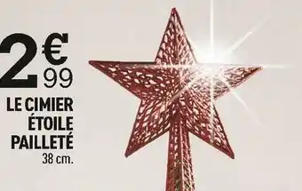 Centrakor Le cimier étoile pailleté offre