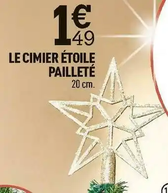 Centrakor Le cimier étoile pailleté offre
