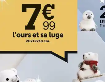 Centrakor L’ours et sa luge offre