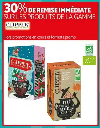 Auchan Clipper bon plan sur les produits de la gamme clipper offre