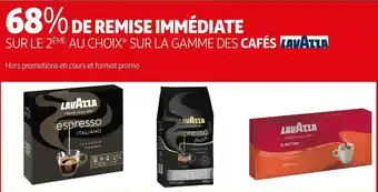 Auchan Lavazza bon plan sur la gamme des cafés lavazza offre