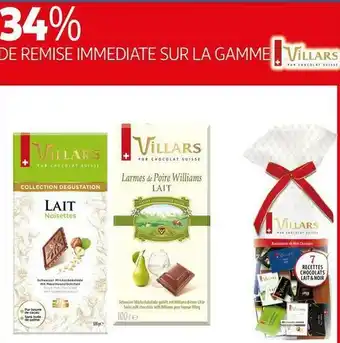 Villars bon plan sur la sur la gamme des produits de la marque villars