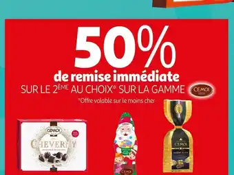 Auchan Cemoi bon plan sur le 2ème au choix sur la gamme des produits de la marque cemoi offre