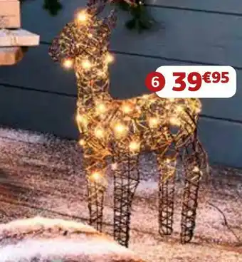 Jardiland Cerf lumineux led offre