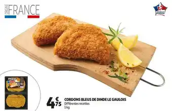 Auchan Le gaulois cordons bleus de dinde offre