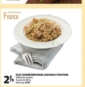 Auchan Auchan plat cuisiné individuel offre