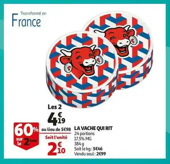 Auchan La vache qui rit la vache qui rit offre