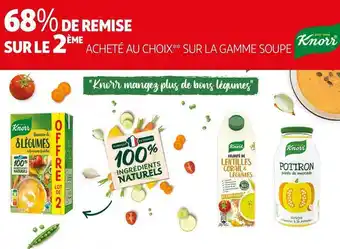 Auchan Knor bon plan sur la gamme soupe de la marque knor offre