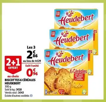 Heudebert biscottes 6 céréales