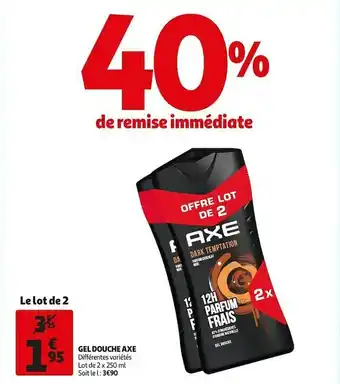 Auchan Axe gel douche offre
