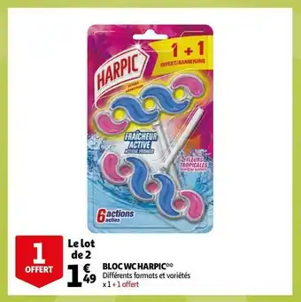 Auchan Harpic bloc wc** offre