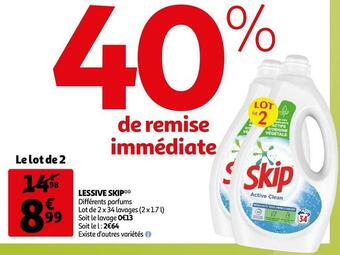 Auchan Skip lessive offre