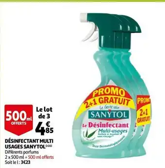 Auchan Sanytol désinfectant multi usages* offre