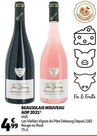 Auchan Beaujolais nouveau aop 2021 offre