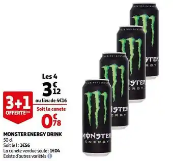Auchan Monster energy drink offre