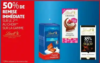 Auchan Lindt bon plan sur les produits de la marque lindt offre