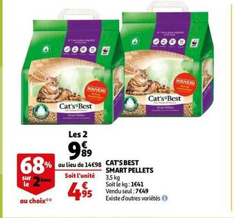 Auchan Cat's best cat's best smart pellets offre