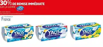 Auchan Yaos bon plan sur la gamme de la marque yaos offre