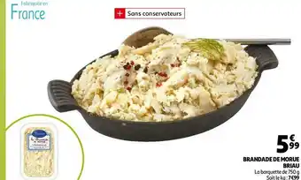 Auchan Maison briau brandade de morue offre