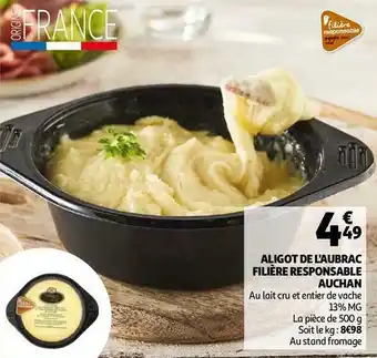 Auchan Auchan aligot de l'aubrac offre