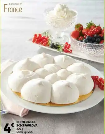 Auchan Kit meringue 1-2-3 pavlova offre