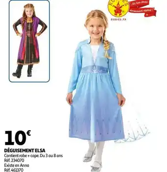 Auchan Déguisement elsa offre