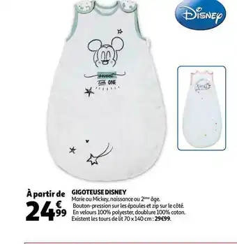 Auchan Disney gigoteuse offre