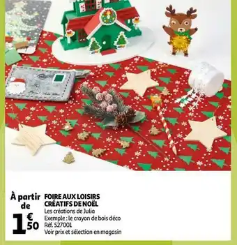 Auchan Foire aux loisirs créatifs de noël offre
