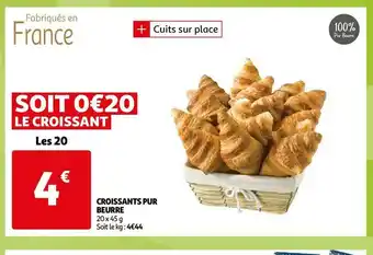Auchan Croissants pur beurre offre