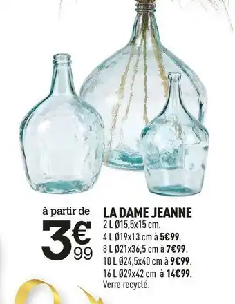 Centrakor La dame jeanne offre