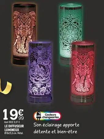 Centrakor Le diffuseur lumineux offre