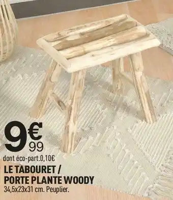 Centrakor Le tabouret / porte plante woody offre
