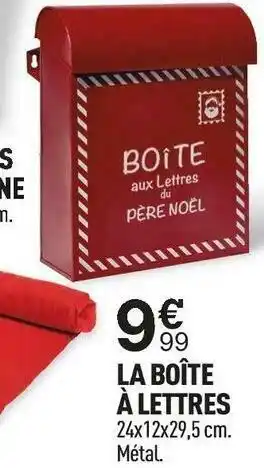 Centrakor La boîte à lettres offre