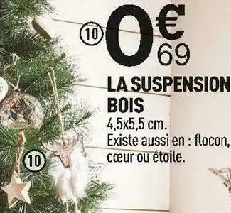 Centrakor La suspension bois offre
